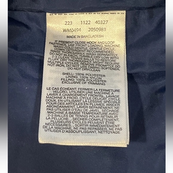 Columbia Puffect Parka Hooded Jacket Mens XL Navy Blue Puffer Insulated New Tags - Picture 16 of 16